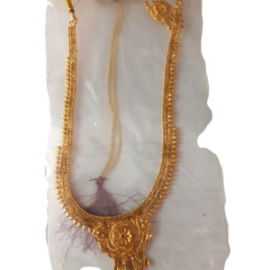 Traditional Floral Gold Finish Necklace